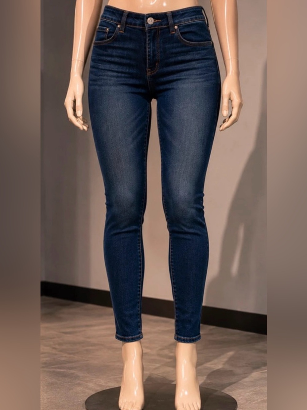 American Eagle Hi-Rise Jegging Super Stretch Dark Wash Skinny Jeans Womens 6 Reg